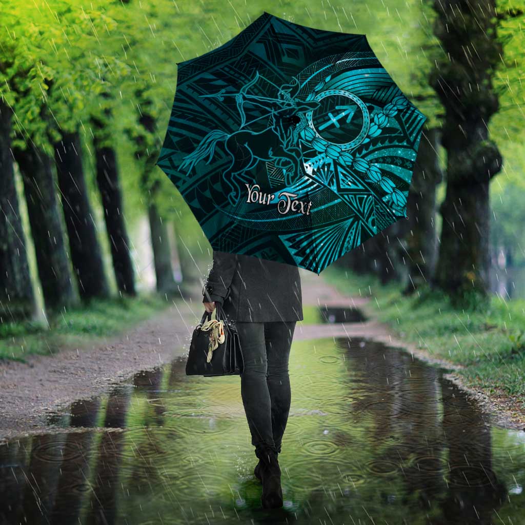 Personalised Polynesia Zodiac Sagittarius Umbrella Galaxy Polynesian Pattern Chest Tattoo Style LT14 - Polynesian Pride