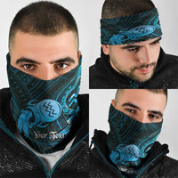 Personalised Polynesia Zodiac Aquarius Neck Gaiter Galaxy Polynesian Pattern Chest Tattoo Style LT14 - Polynesian Pride