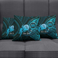 Personalised Polynesia Zodiac Aquarius Pillow Cover Galaxy Polynesian Pattern Chest Tattoo Style LT14 - Polynesian Pride