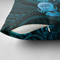 Personalised Polynesia Zodiac Aquarius Pillow Cover Galaxy Polynesian Pattern Chest Tattoo Style LT14 - Polynesian Pride
