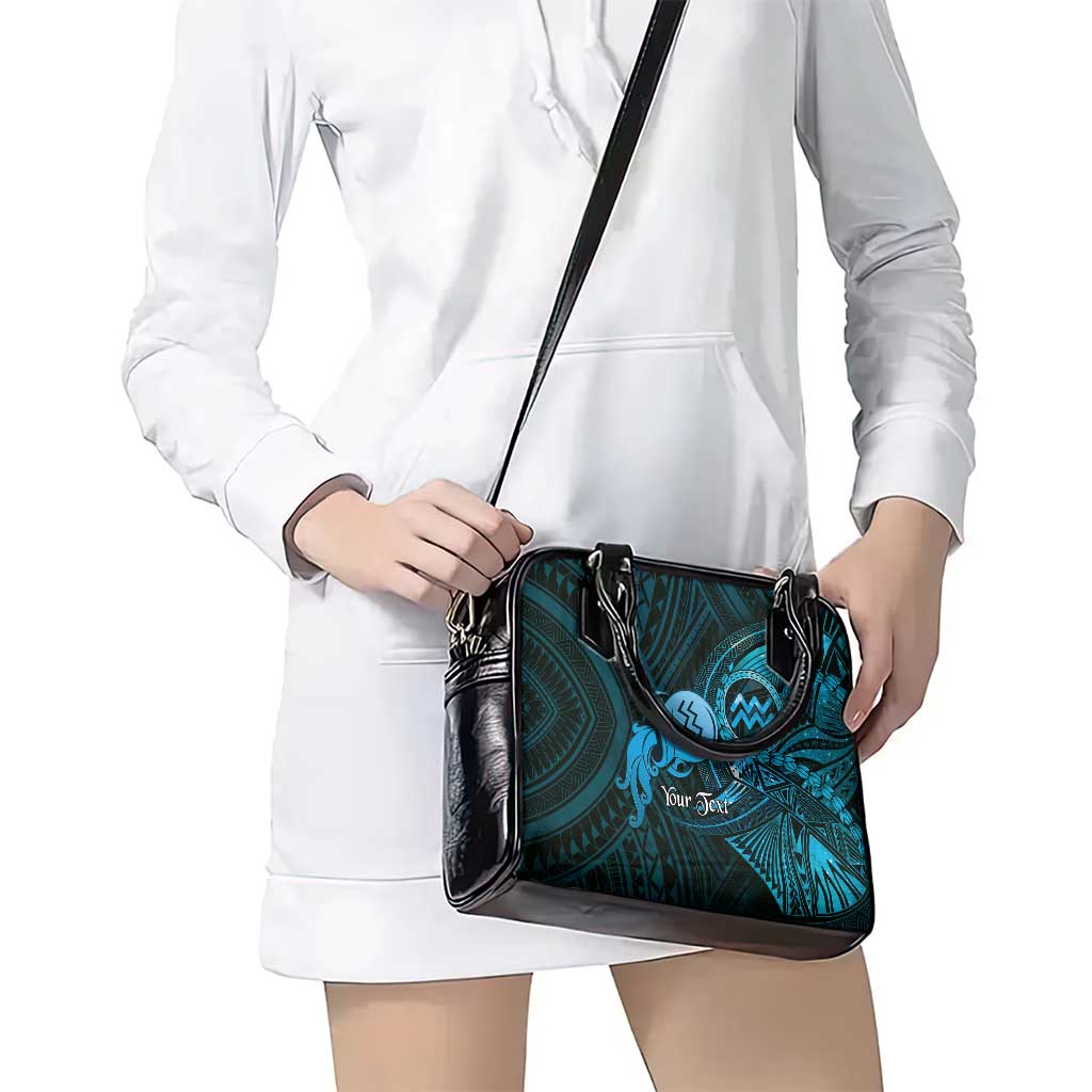Personalised Polynesia Zodiac Aquarius Shoulder Handbag Galaxy Polynesian Pattern Chest Tattoo Style LT14 - Polynesian Pride