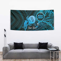 Personalised Polynesia Zodiac Aquarius Tapestry Galaxy Polynesian Pattern Chest Tattoo Style LT14 - Polynesian Pride