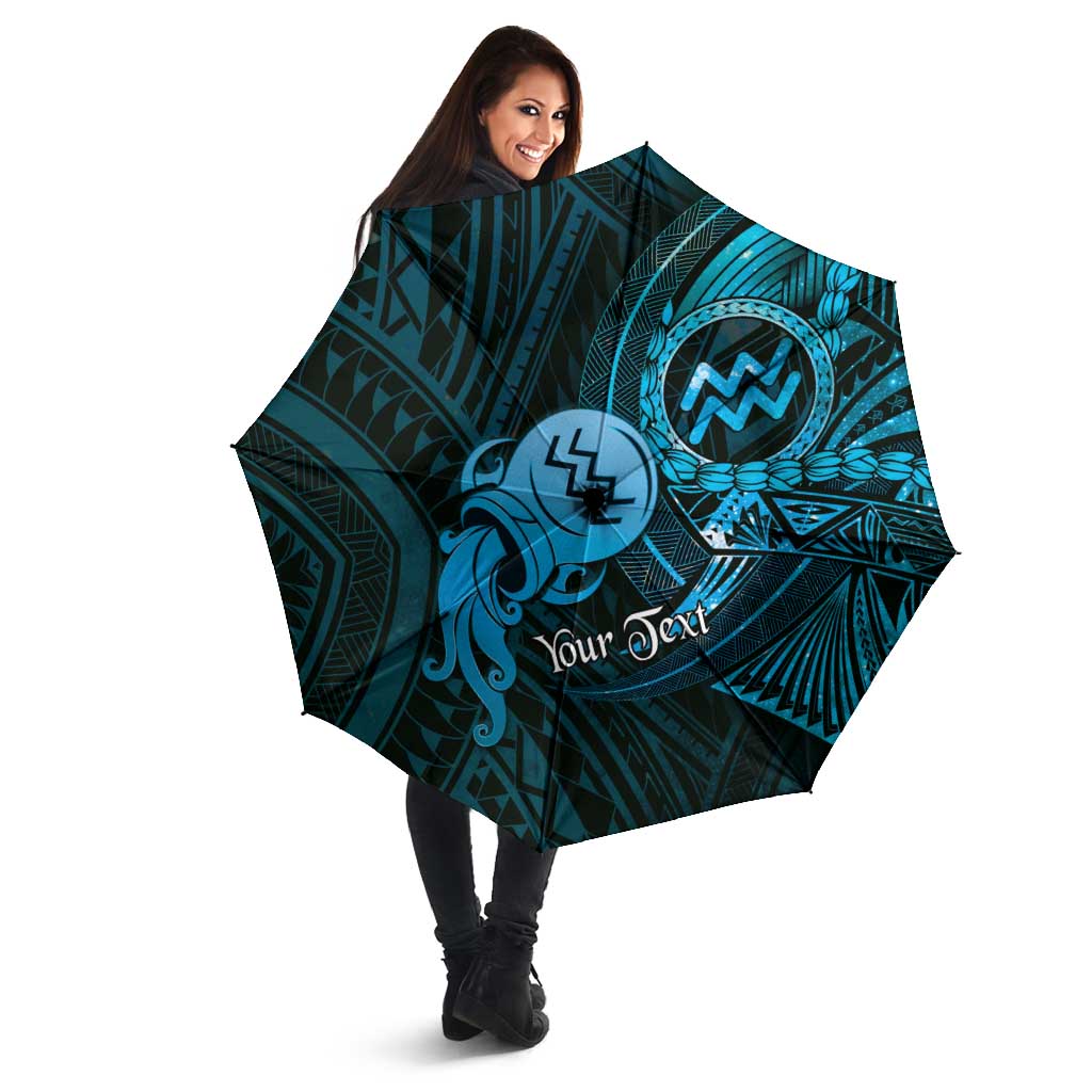 Personalised Polynesia Zodiac Aquarius Umbrella Galaxy Polynesian Pattern Chest Tattoo Style LT14 - Polynesian Pride