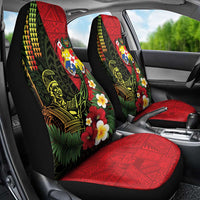 Hawaii And Tonga Car Seat Cover King Kamehameha Tribal Ngatu Pattern LT14 - Polynesian Pride