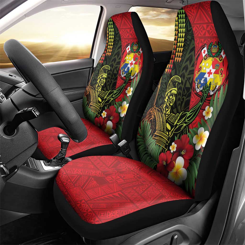 Hawaii And Tonga Car Seat Cover King Kamehameha Tribal Ngatu Pattern LT14 - Polynesian Pride
