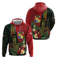 Hawaii And Tonga Hoodie King Kamehameha Tribal Ngatu Pattern LT14 - Polynesian Pride