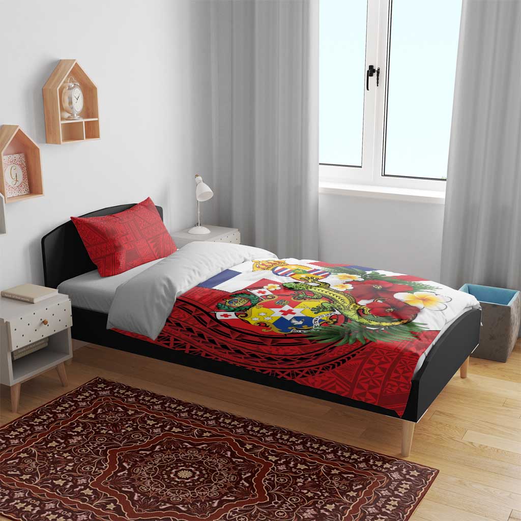 Hawaii And Tonga Bedding Set King Kalakaua Tribal Gecko Tongan Ngatu LT14 - Polynesian Pride