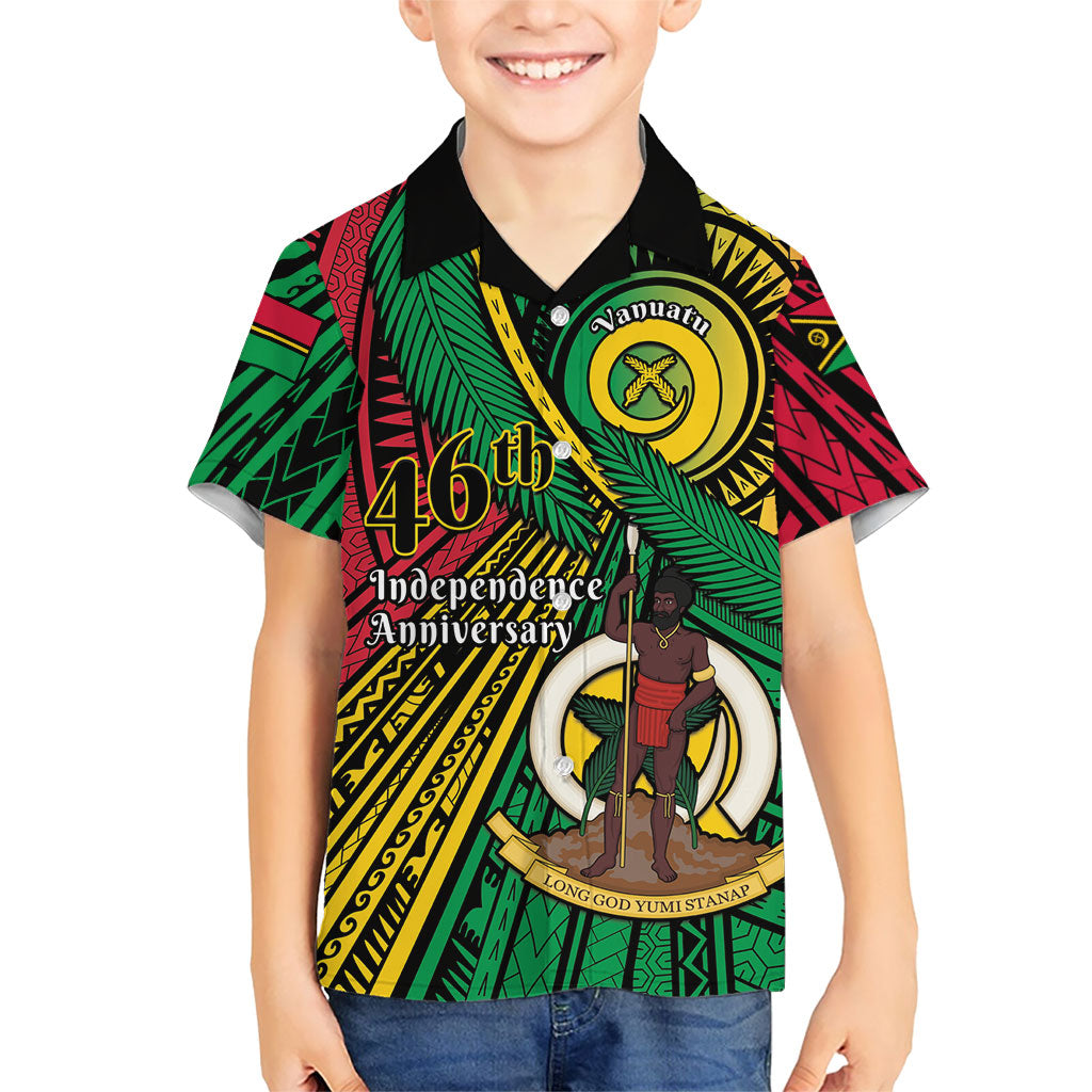 Halo Vanuatu Hawaiian Shirt Happy 46th Independence Anniversary LT14 - Polynesian Pride