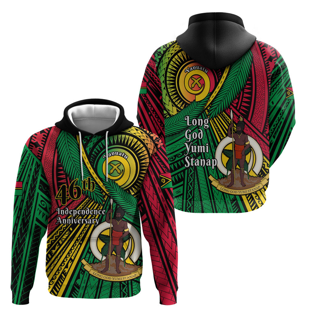 Halo Vanuatu Hoodie Happy 46th Independence Anniversary LT14 - Polynesian Pride