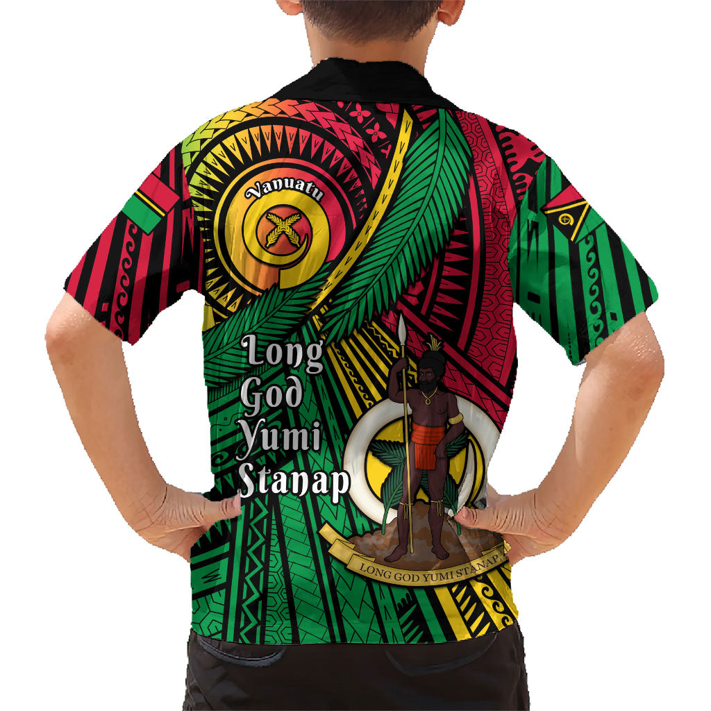 Halo Vanuatu Kid Hawaiian Shirt Happy 46th Independence Anniversary LT14 - Polynesian Pride