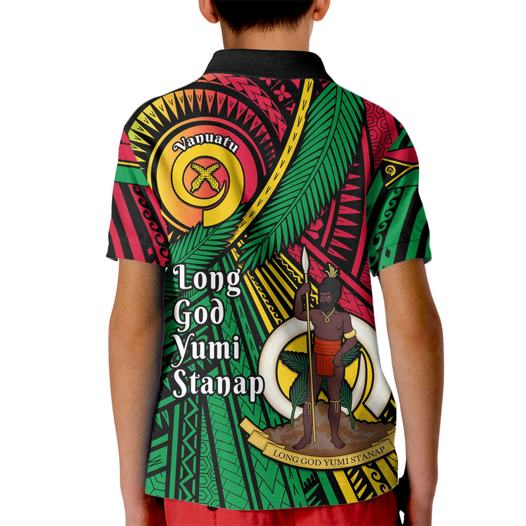 Halo Vanuatu Kid Polo Shirt Happy 46th Independence Anniversary LT14 - Polynesian Pride