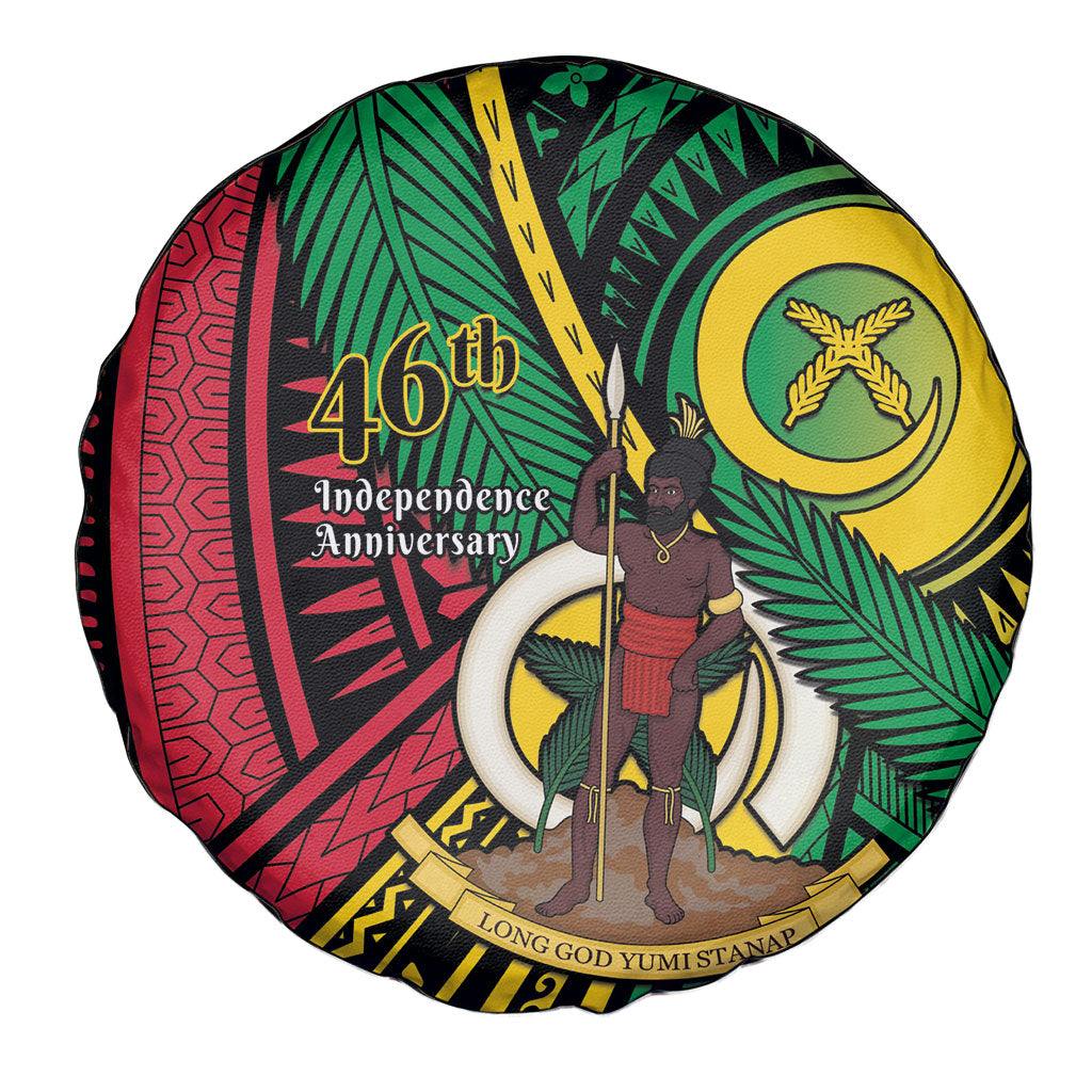 Halo Vanuatu Spare Tire Cover Happy 46th Independence Anniversary LT14 - Polynesian Pride