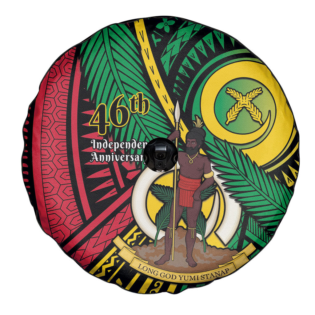 Halo Vanuatu Spare Tire Cover Happy 46th Independence Anniversary LT14 - Polynesian Pride