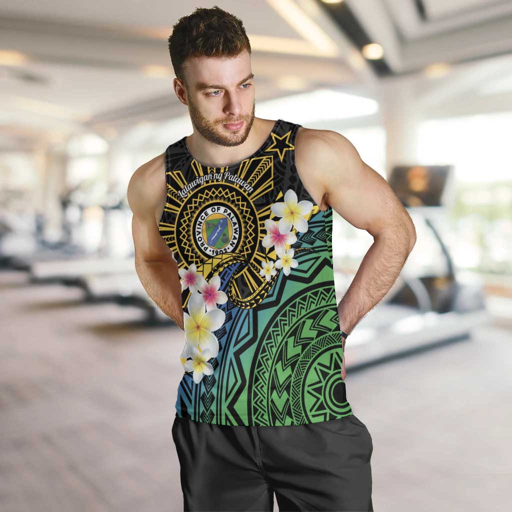 Lalawigan ng Palawan Men Tank Top Philippines Province Land of Promise LT14 Black - Polynesian Pride