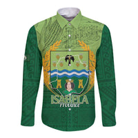 Isabela Philippines Long Sleeve Button Shirt Queen Province Of The North LT14 Unisex Green - Polynesian Pride