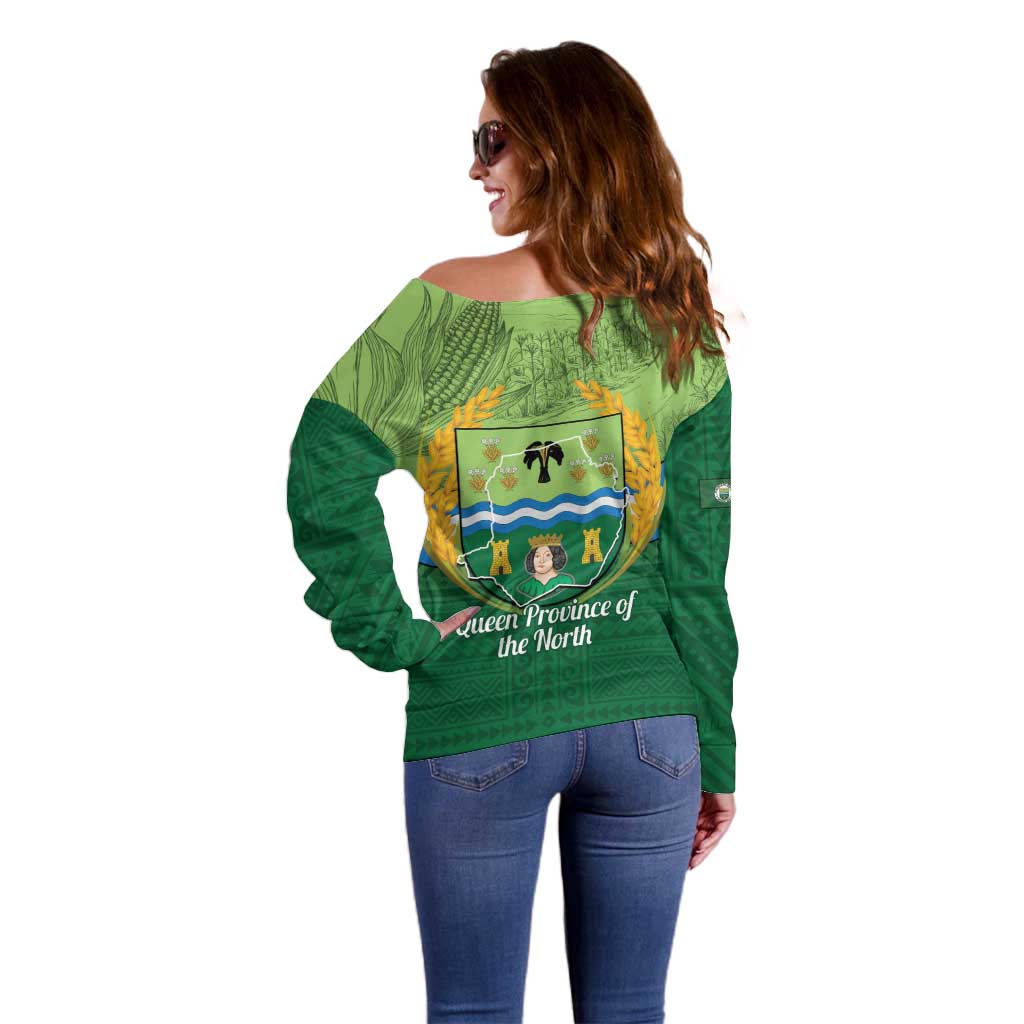 Isabela Philippines Off Shoulder Sweater Queen Province Of The North LT14 - Polynesian Pride