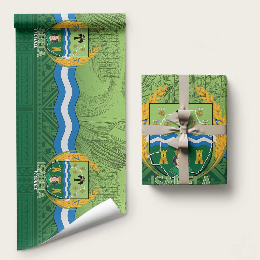 Isabela Philippines Wrapping Paper Queen Province Of The North LT14 58" × 23" Green - Polynesian Pride