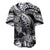 Personalised Polynesian Baseball Jersey Tribal Honu Turtle with Hibiscus White Version LT14 - Polynesian Pride