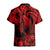 Personalised Polynesian Hawaiian Shirt Tribal Honu Turtle with Hibiscus Red Version LT14 - Polynesian Pride