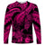 Personalised Polynesian Long Sleeve Shirt Tribal Honu Turtle with Hibiscus Pink Version LT14 Unisex Pink - Polynesian Pride