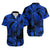 Personalised Polynesian Hawaiian Shirt Tribal Honu Turtle with Hibiscus Blue Version LT14 - Polynesian Pride