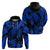 Custom Polynesian Hoodie Tribal Honu Turtle with Hibiscus Blue Version LT14 - Polynesian Pride