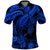 Custom Polynesian Polo Shirt Tribal Honu Turtle with Hibiscus Blue Version LT14 Blue - Polynesian Pride