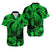 Personalised Polynesian Hawaiian Shirt Tribal Honu Turtle with Hibiscus Green Version LT14 - Polynesian Pride