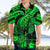 Personalised Polynesian Hawaiian Shirt Tribal Honu Turtle with Hibiscus Green Version LT14 - Polynesian Pride