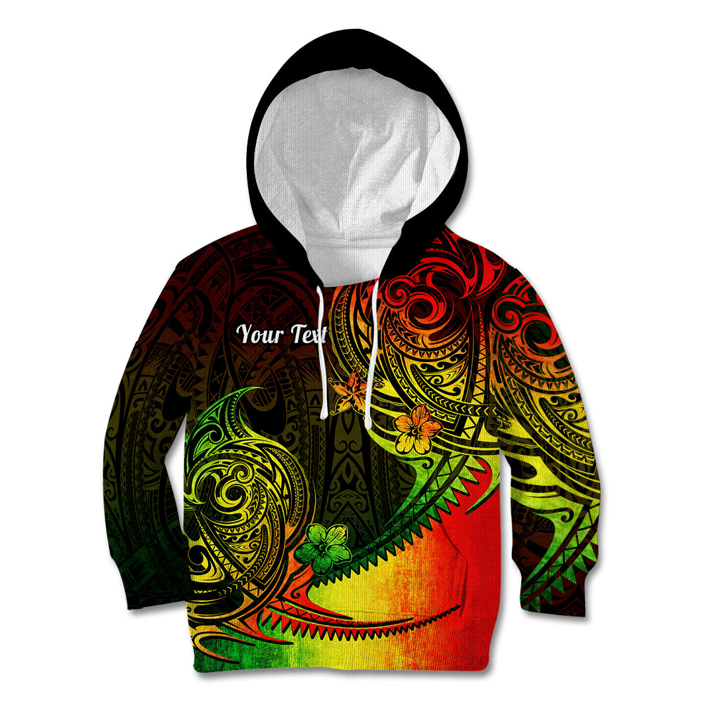 Personalised Polynesian Tribal Kid Hoodie Unique Reggae LT14 Hoodie Reggae - Polynesian Pride