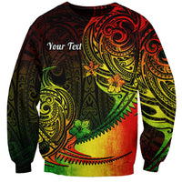 Personalised Polynesian Tribal Sweatshirt Unique Reggae LT14 Unisex Reggae - Polynesian Pride