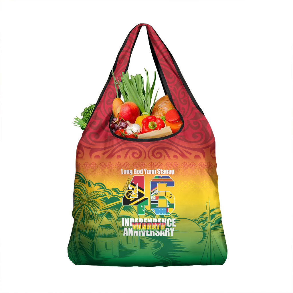 Vanuatu Indipendens Dei Grocery Bag Yumi 46th Independence Anniversary LT14 1-pack One Size Reggae - Polynesian Pride