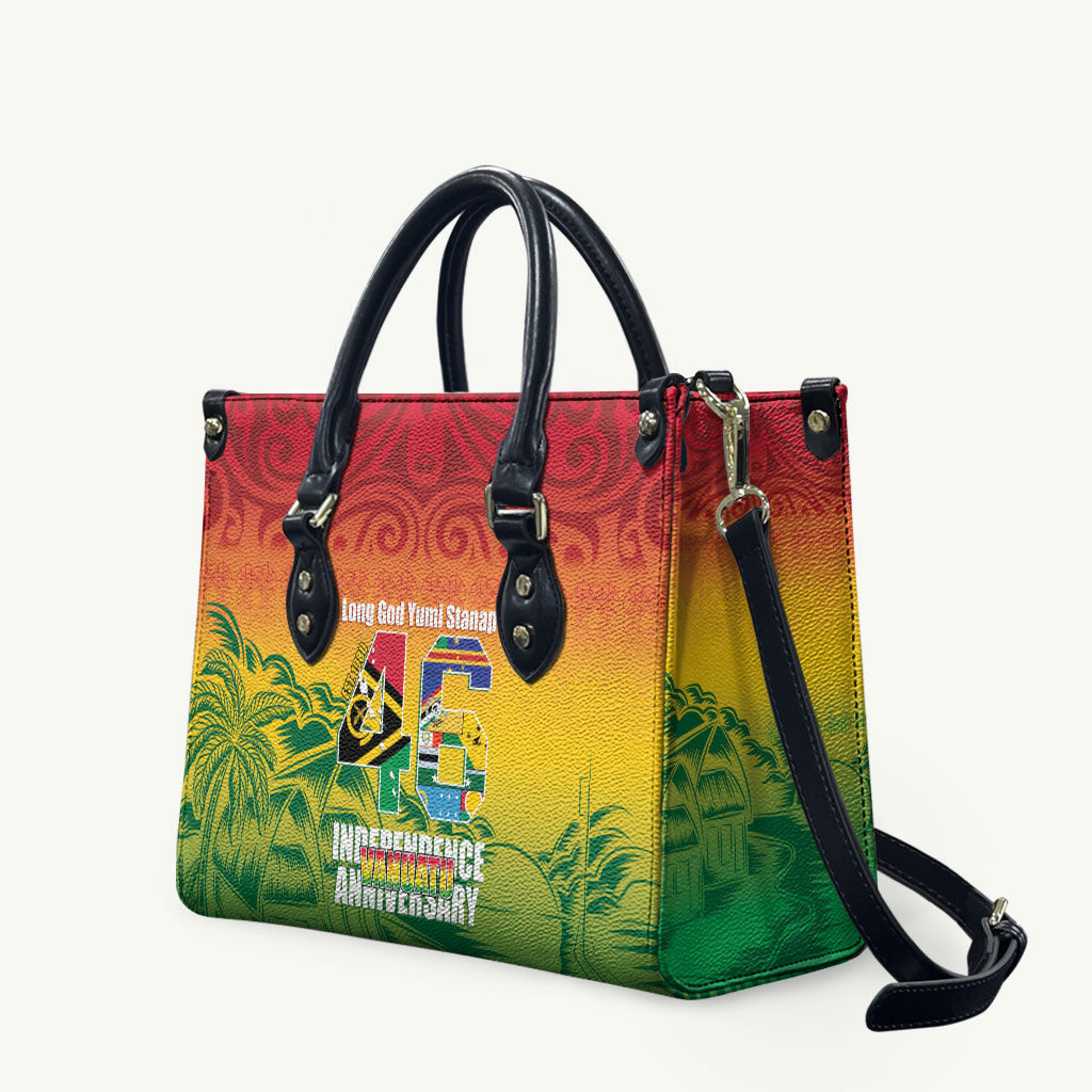 Vanuatu Indipendens Dei Leather Bag Yumi 46th Independence Anniversary LT14 Reggae - Polynesian Pride