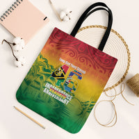 Vanuatu Indipendens Dei Tote Bag Yumi 46th Independence Anniversary LT14 Black Strap One Size Reggae - Polynesian Pride