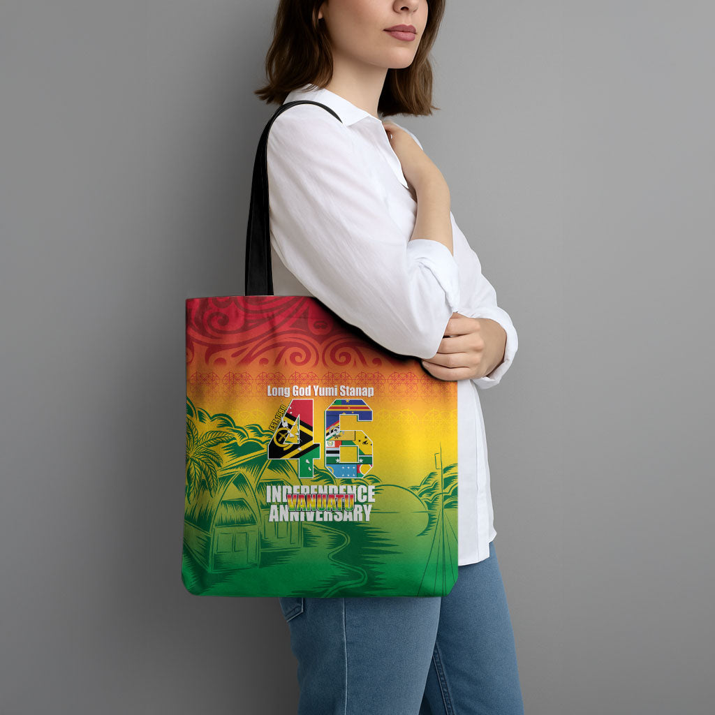 Vanuatu Indipendens Dei Tote Bag Yumi 46th Independence Anniversary LT14 - Polynesian Pride