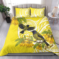 Bellbird New Zealand Bedding Set Korimako Kowhai Maori Pattern LT14 - Polynesian Pride