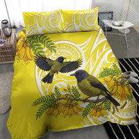Bellbird New Zealand Bedding Set Korimako Kowhai Maori Pattern LT14 - Polynesian Pride