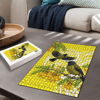 Bellbird New Zealand Puzzle Korimako Kowhai Maori Pattern LT14 - Polynesian Pride