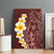 Oxblood Tropical Plumeria With Galaxy Polynesian Art Canvas Wall Art