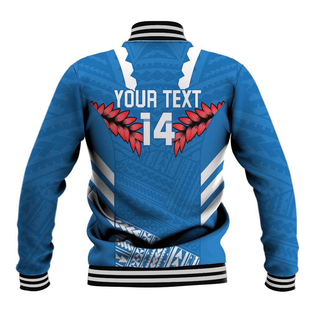 Custom Toa Samoa Rugby Baseball Jacket Samoan Siva Tau Uso Aso Uma LT14 - Polynesian Pride