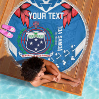 Custom Toa Samoa Rugby Beach Blanket Samoan Siva Tau Uso Aso Uma LT14 - Polynesian Pride
