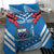 Custom Toa Samoa Rugby Bedding Set Samoan Siva Tau Uso Aso Uma