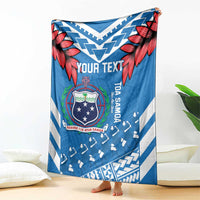 Custom Toa Samoa Rugby Blanket Samoan Siva Tau Uso Aso Uma LT14 - Polynesian Pride