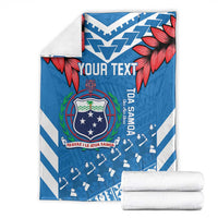 Custom Toa Samoa Rugby Blanket Samoan Siva Tau Uso Aso Uma LT14 - Polynesian Pride
