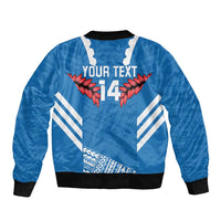 Custom Toa Samoa Rugby Bomber Jacket Samoan Siva Tau Uso Aso Uma LT14 - Polynesian Pride