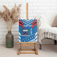 Custom Toa Samoa Rugby Canvas Wall Art Samoan Siva Tau Uso Aso Uma LT14 - Polynesian Pride