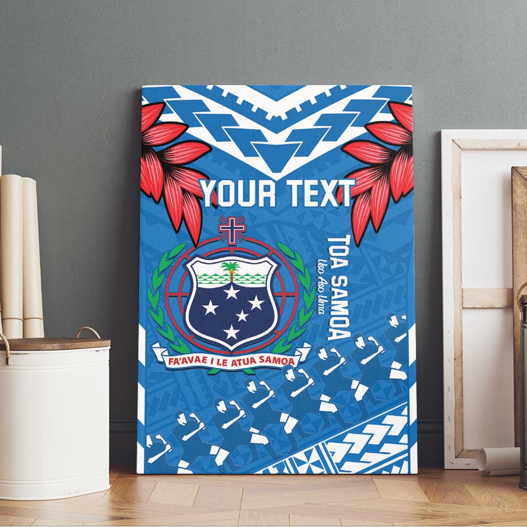 Custom Toa Samoa Rugby Canvas Wall Art Samoan Siva Tau Uso Aso Uma LT14 - Polynesian Pride
