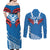 Custom Toa Samoa Rugby Couples Matching Off Shoulder Maxi Dress and Long Sleeve Button Shirt Samoan Siva Tau Uso Aso Uma