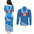 Custom Toa Samoa Rugby Couples Matching Puletasi and Long Sleeve Button Shirt Samoan Siva Tau Uso Aso Uma