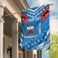 Custom Toa Samoa Rugby Garden Flag Samoan Siva Tau Uso Aso Uma LT14 House Flag Blue - Polynesian Pride